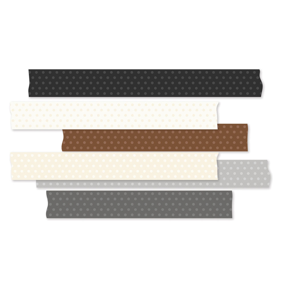 Simple Stories COLORVIBE BASICS Washi Tape 6 Rolls