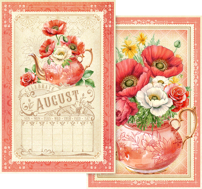 Graphic 45 SEASON TO CELEBRATE Calendar Ephemera Cards