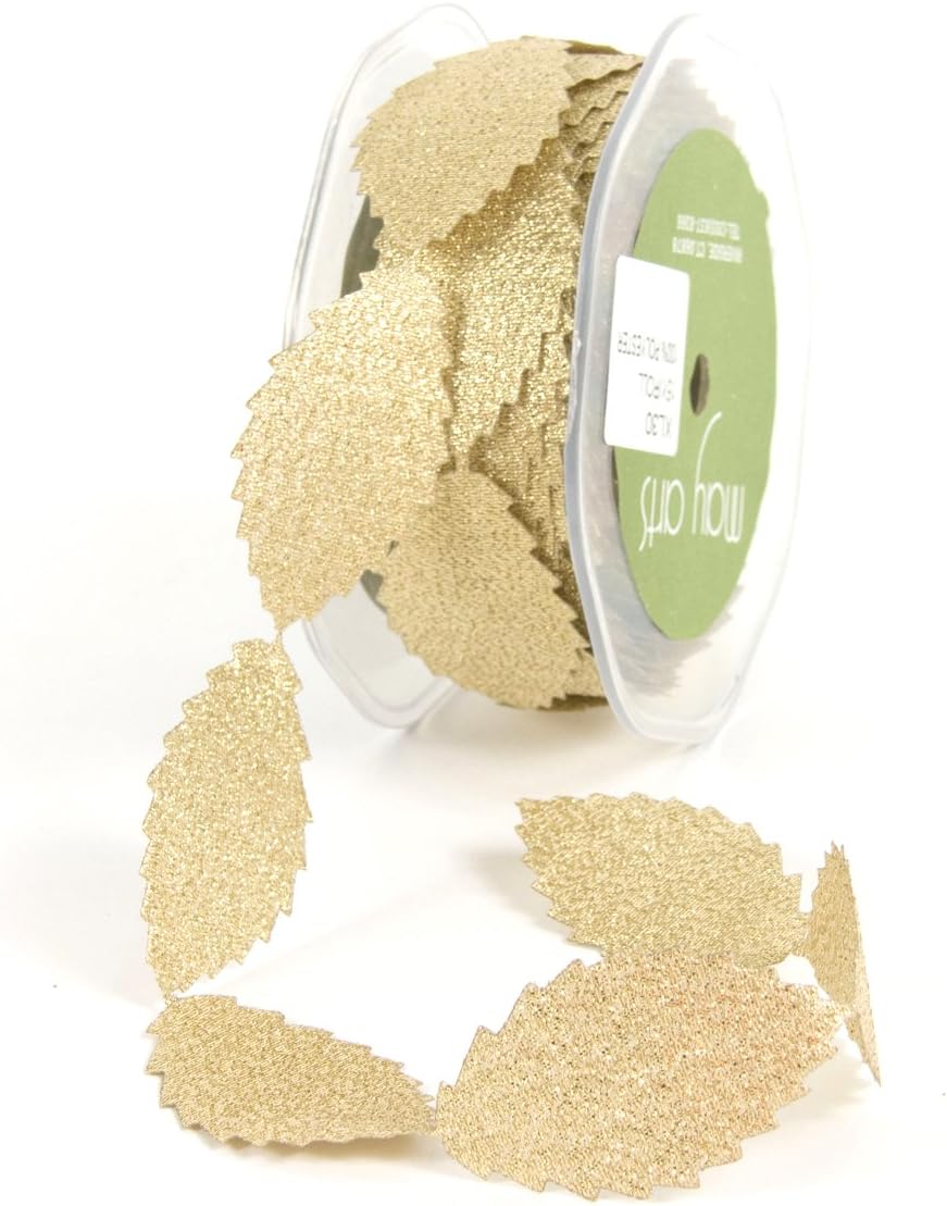 May Arts LEAVES RIBBON Leaf Shaped Trim