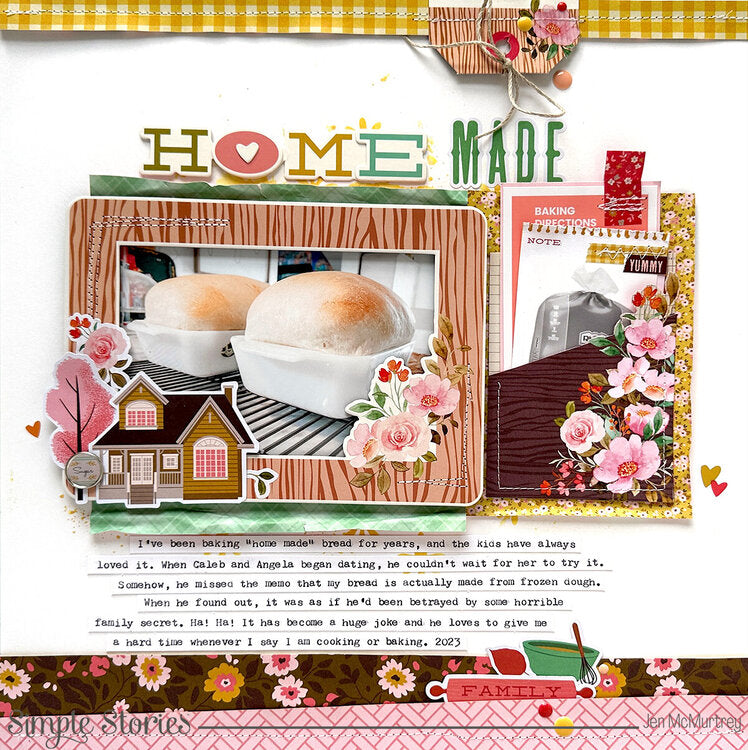 Simple Stories WHAT’S COOKIN’ Layered Chipboard Stickers 5pc