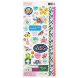American Crafts Paige Evans Blooming Wild 6x12 Stickers 82pc