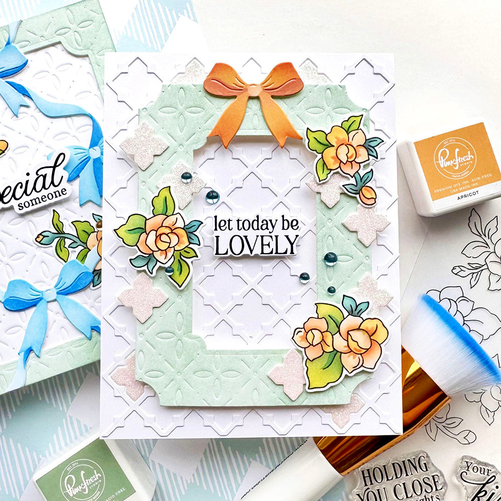 Pinkfresh Studio ON MY MIND Clear Stamp &amp; Die Set 18pc