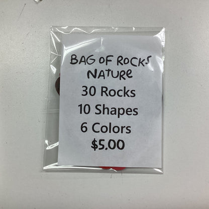 30pc BAG OF ROCKS Mixed Colors