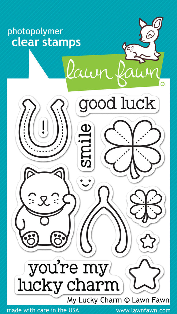Lawn Fawn MY LUCKY CHARM Stamp & Die Set