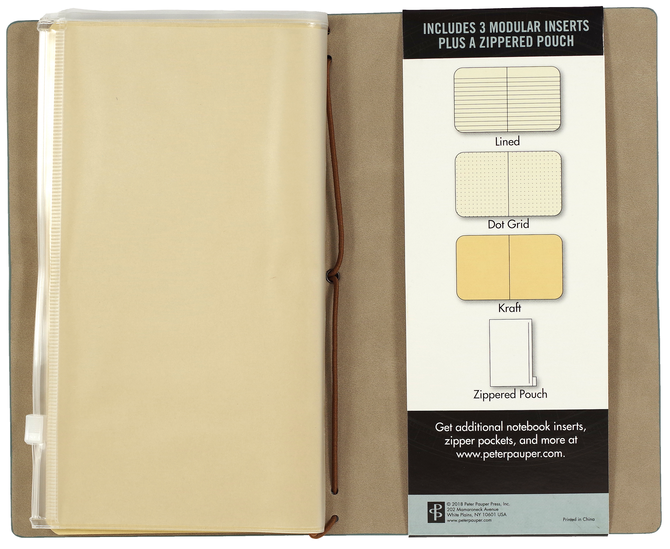 Peter Pauper VOYAGER LIGHT BLUE Travel Journal Notebook