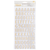 THICKERS WHERE TO NEXT Gold Foil Chipboard Letter Stickers