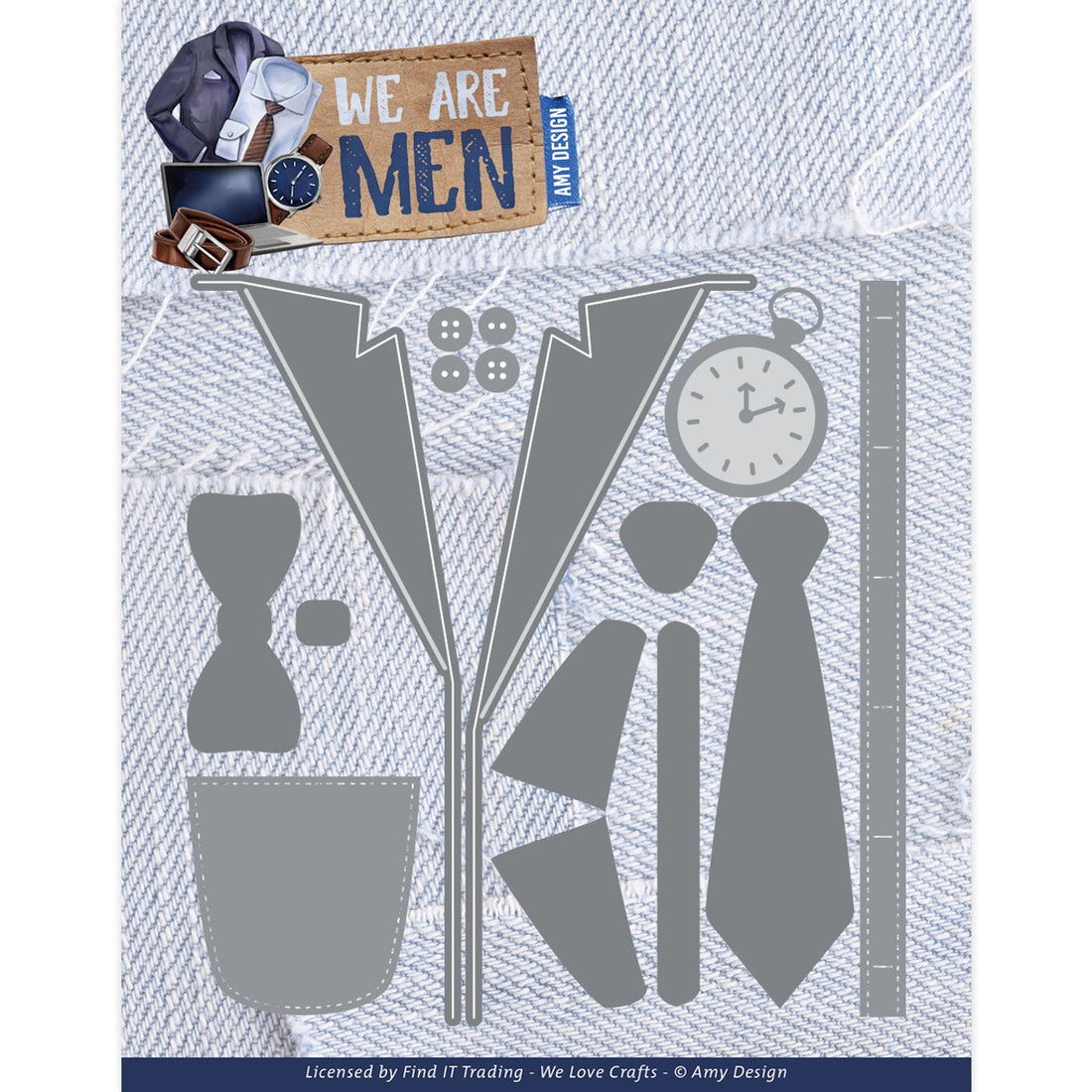 Find It We Are Men WELL-DRESSES MEN 9 Metal Cutting Dies