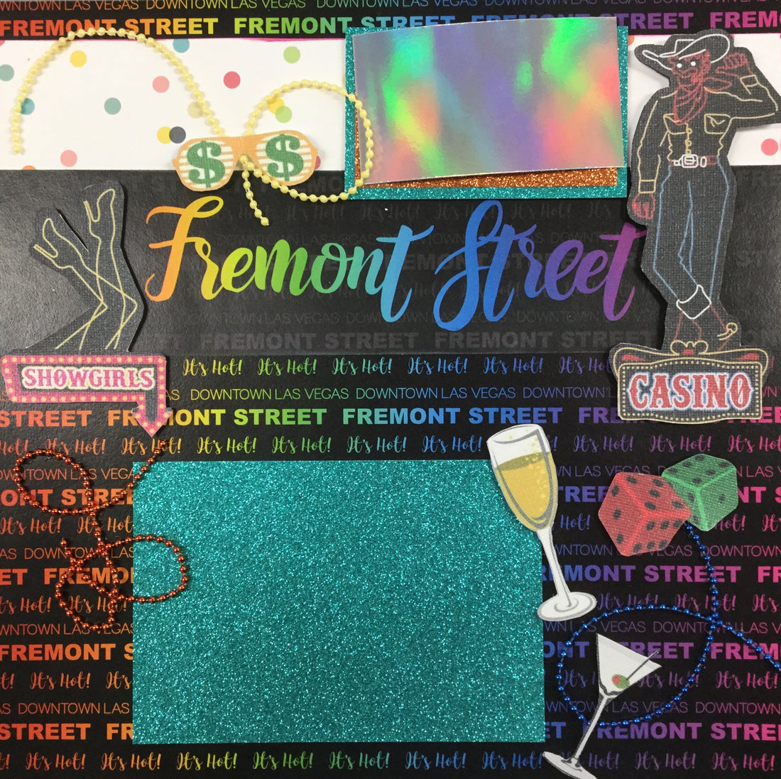 ScrapbooksRUs FREMONT STREET 12"X12" Scrapbook Page Kit