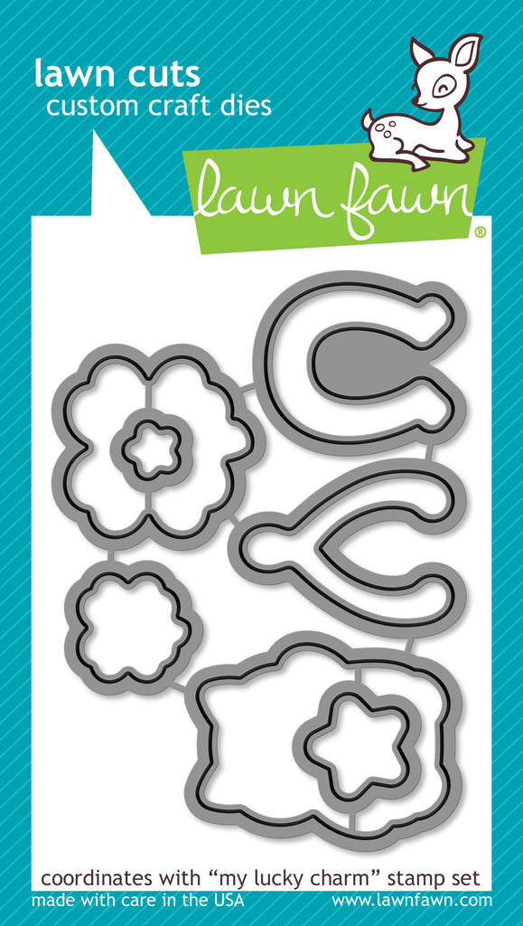 Lawn Fawn MY LUCKY CHARM Stamp & Die Set