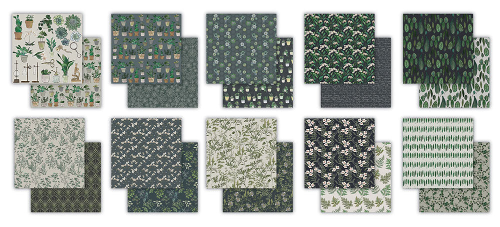Craft Consortium BOTANY BOUTIQUE 12X12 Premium Paper Pad 30pc