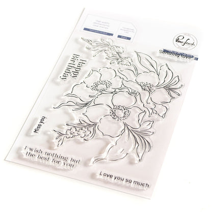 Pinkfresh Studio NOTHING BUT THE BEST Clear Stamp Stencel &amp; Die Set 13pc