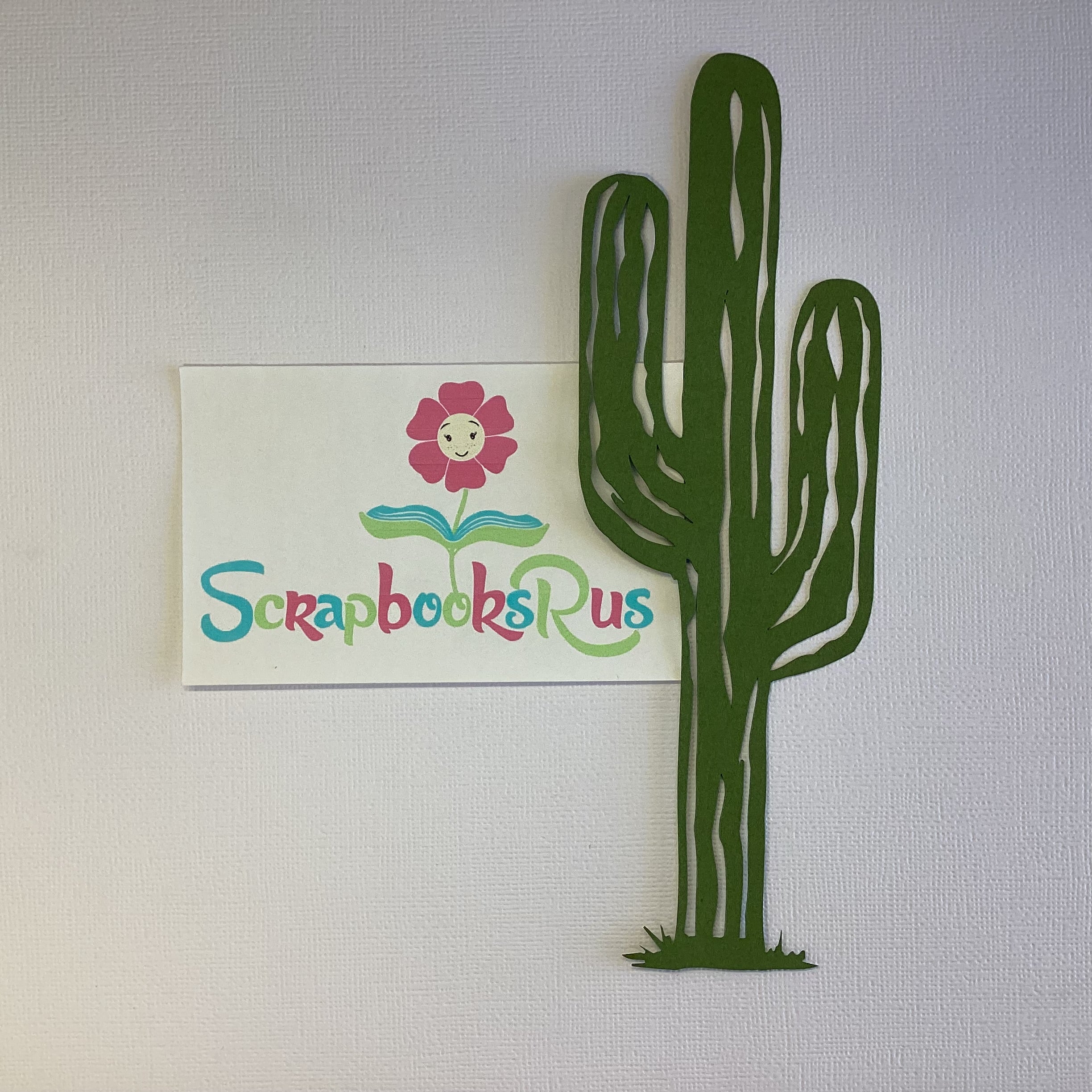 Laser Cut SAGUARO CACTUS Green Desert Diecut