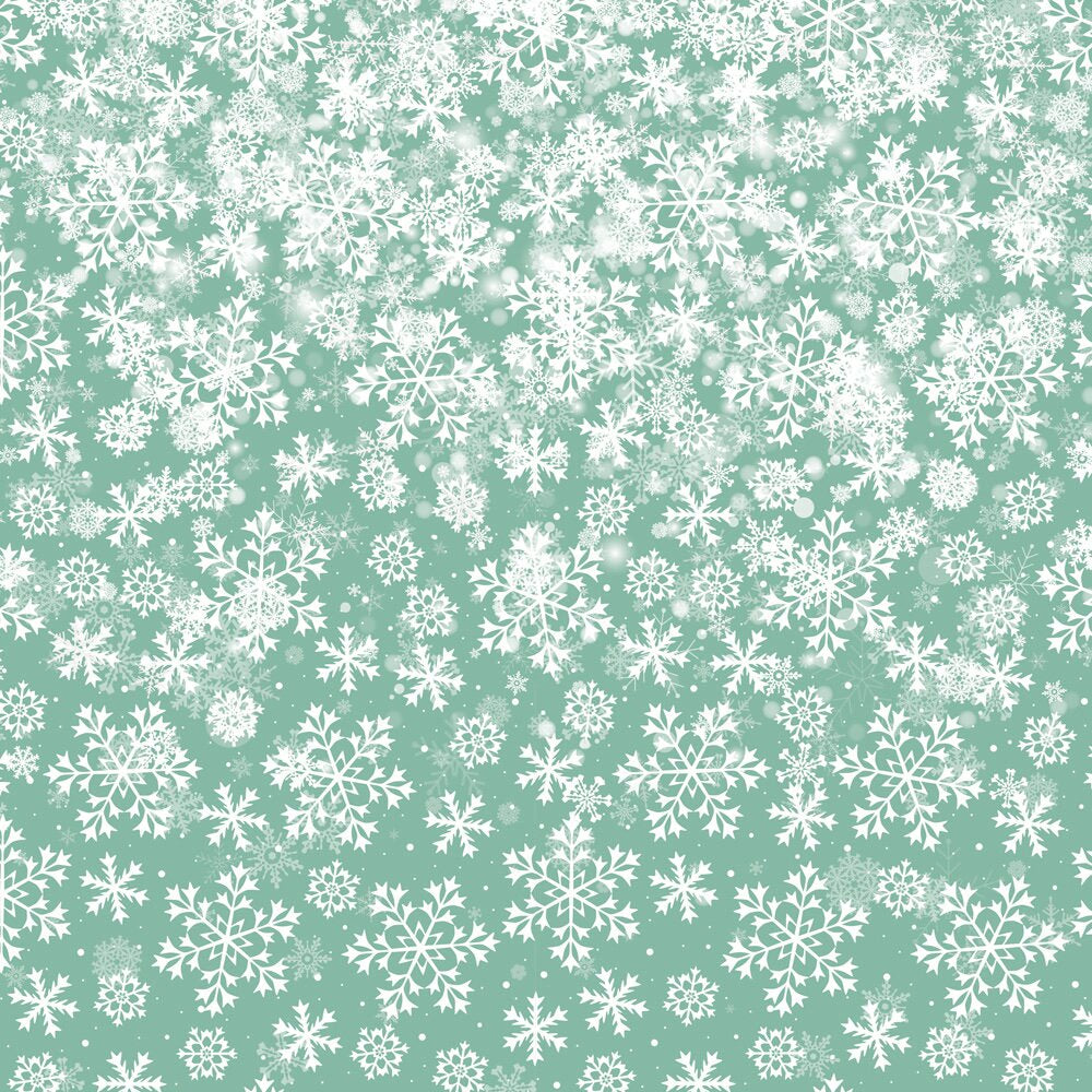 Crafters Companion SNOWFLAKE SWIRLS 12X12 Paper Pad 32pc