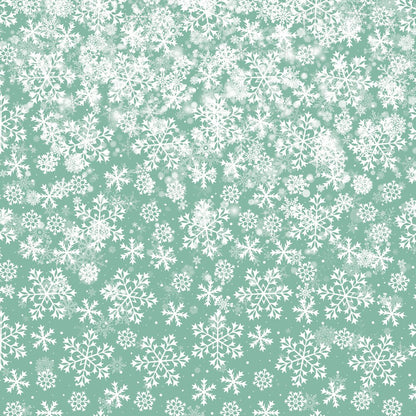 Crafters Companion SNOWFLAKE SWIRLS 12X12 Paper Pad 32pc