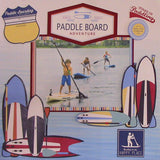PADDLE BOARD ADVENTURE Outdoor Water Fun Stickers 8pc