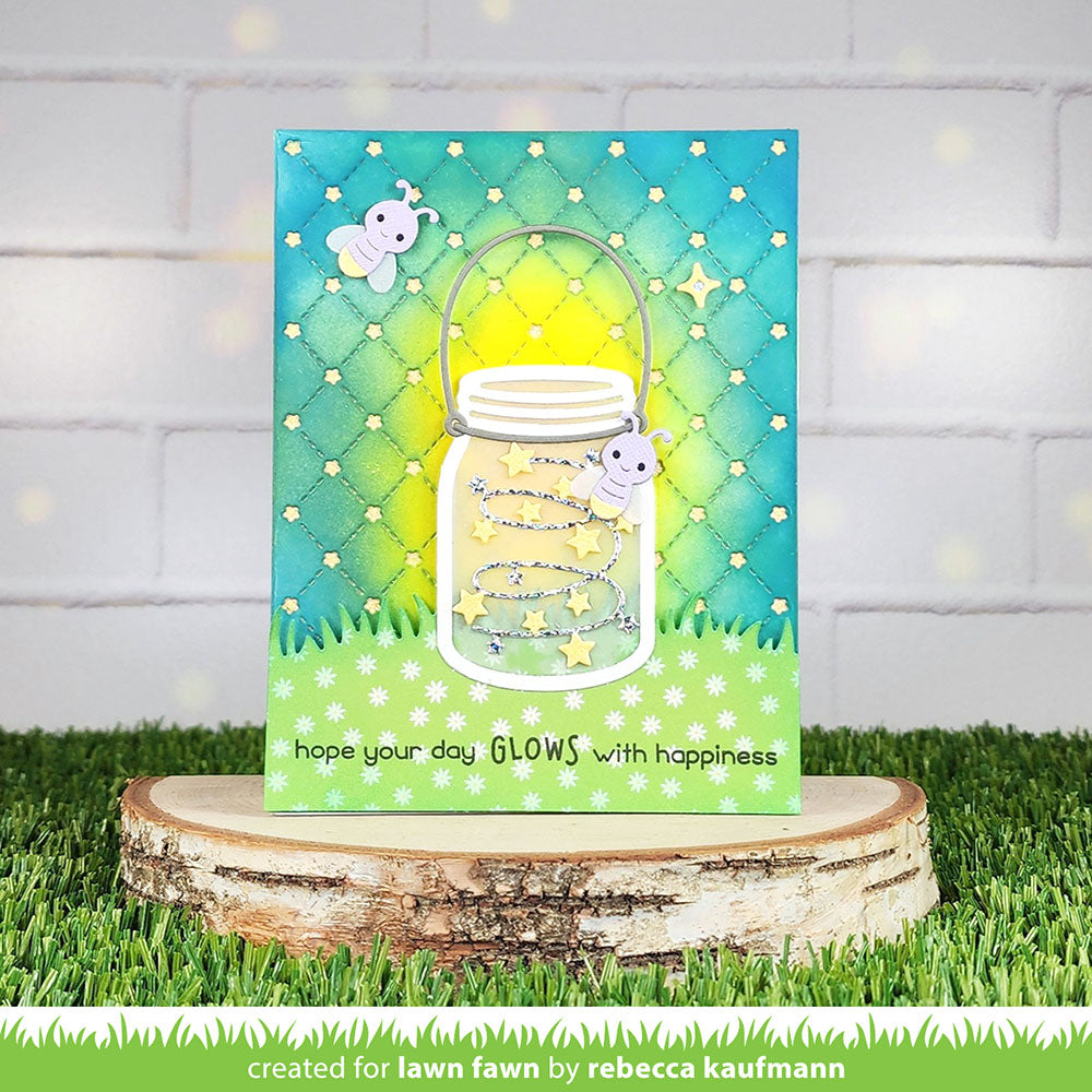 Lawn Fawn Lawn Cuts BUILD A DRINK MASON JAR LANTERN ADD-ON Custom Craft Dies 10pc