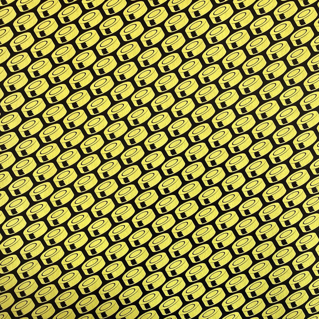 Scrapbook Customs HOCKEY NEON YELLOW 12"X12" Scrapbook Paper
