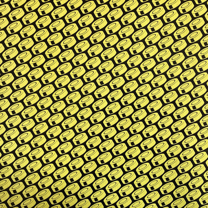 Scrapbook Customs HOCKEY NEON YELLOW 12&quot;X12&quot; Scrapbook Paper