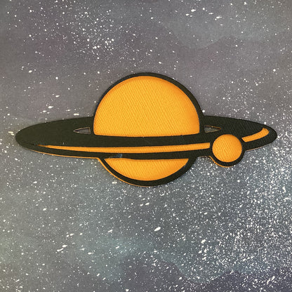 Space PLANET 2pc 3D Die Cut Scrapbook Embellishment