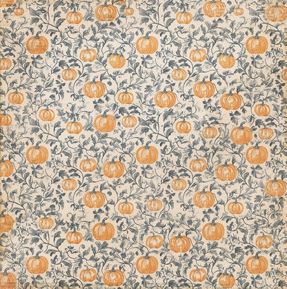 Photoplay Halloween Junque PUMPKIN PATCH 12X12 Scrapbook Paper