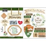 Scrapbooksrus ARCHES KIT Papers and Stickers 5pc National Park Utah