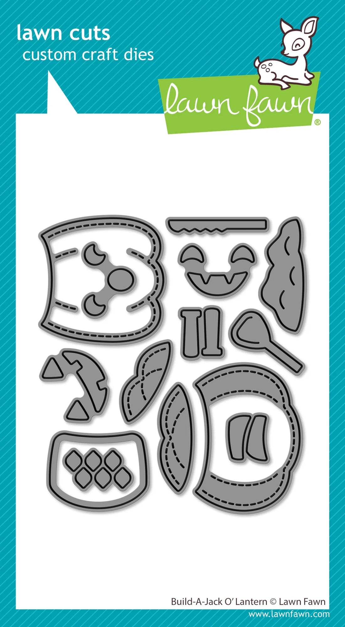 Lawn Fawn BUILD-A-JACK-O’-LANTERN Custom Craft Dies 14pc
