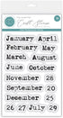 Craft Consortium JOURNAL MONTHS Clear Photopolymer Stamps