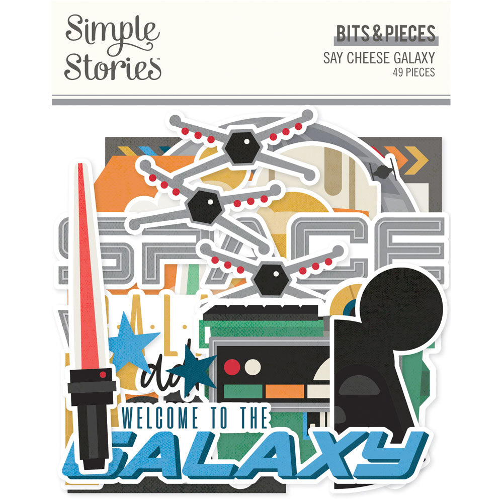 Simple Stories SAY CHEESE GALAXY Bits &amp; Pieces 49pc