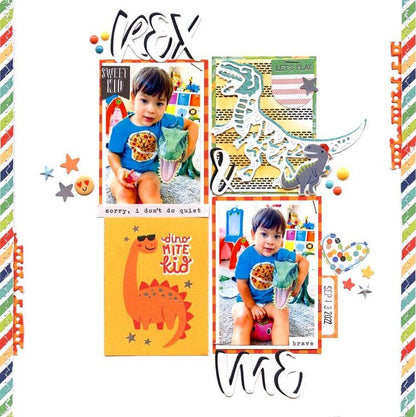 Pebbles Cool Boy PLAID 12&quot;X12&quot; Scrapbook Paper