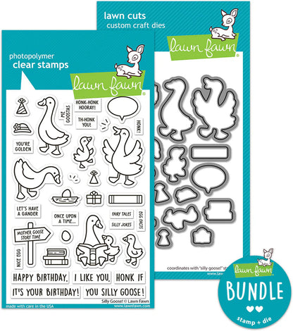 Lawn Fawn SILLY GOOSE Stamp &amp; Die Set