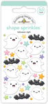 Doodlebug Sweet & Spooky HALLOWEEN NIGHT Shape Sprinkles Ghost Stickers 39pc