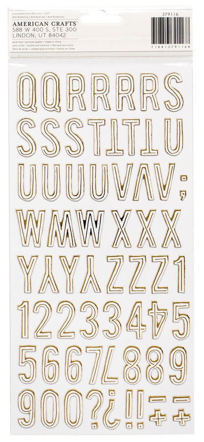 Thickers Crate Paper Maggie Holmes CAROUSEL Foil Letter Stickers