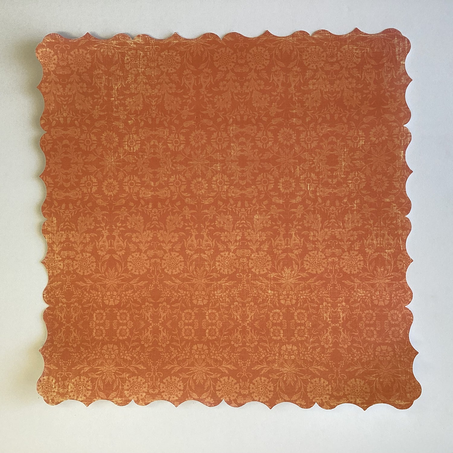 Autumn Leaves ORANGE TWIST DIECUT 12X12 Scrapbook Paper