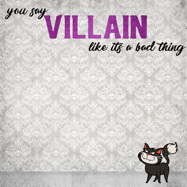 Magical Villain VILLAIN STEPMOTHER DS 12&quot;X12&quot; Scrapbook Paper