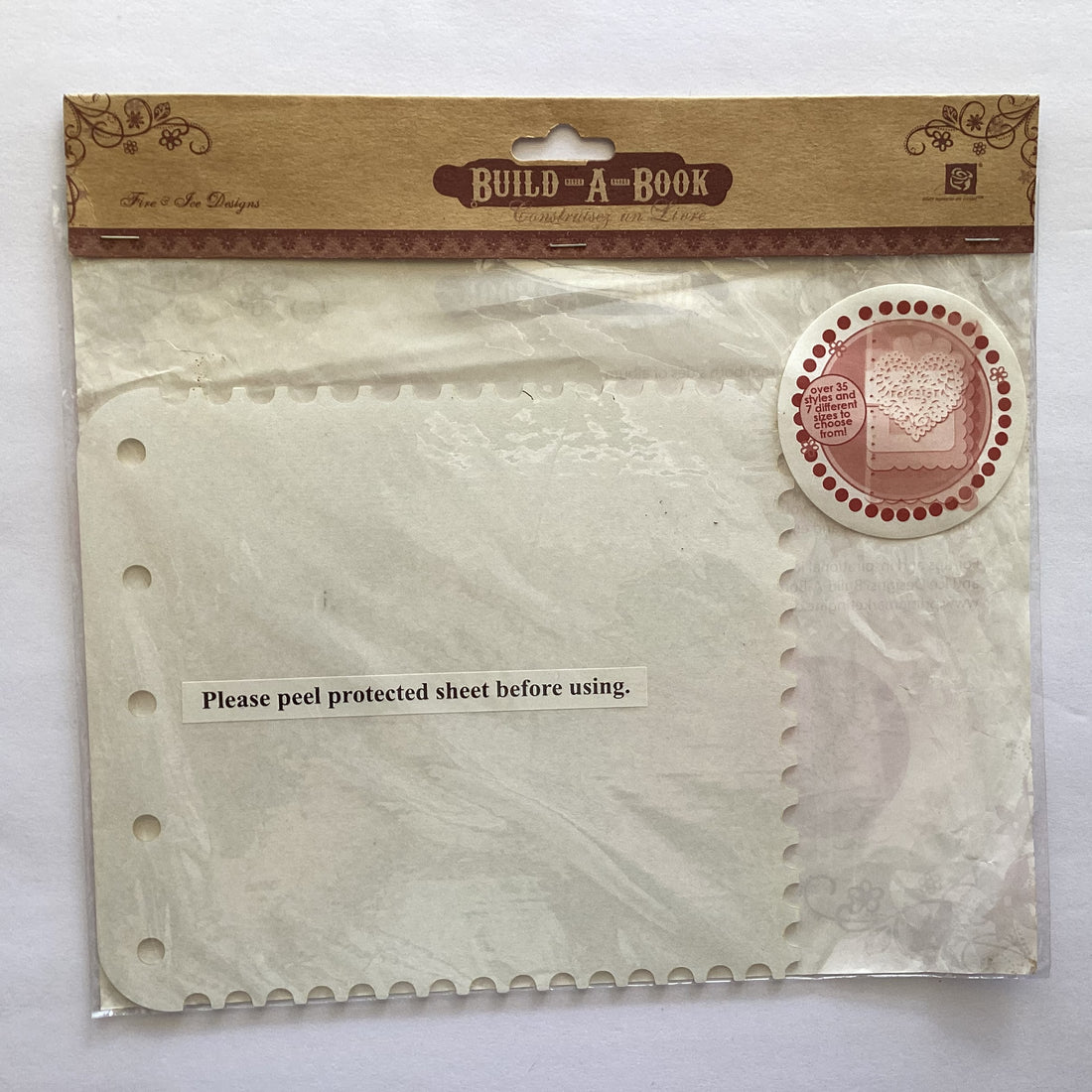 Prima Fire & Ice POSTAGE STAMP Build-A-Book 1 Page