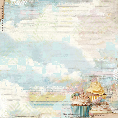 49 and Market GLIMMER GLEE CELEBRATE 12”X12” Scrapbook Paper