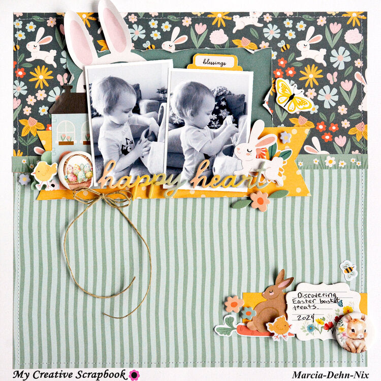 Pebbles SUNNY BLOOMS Cardstock Stickers 77pc
