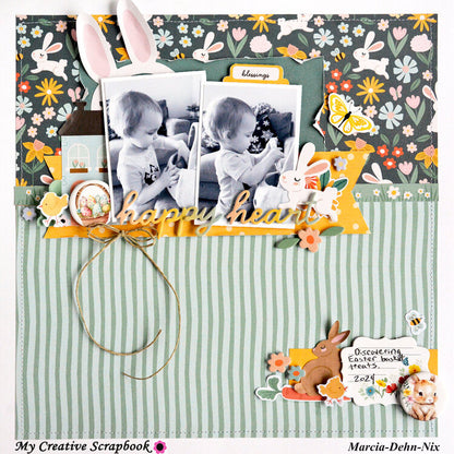 Pebbles SUNNY BLOOMS Cardstock Stickers 77pc