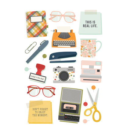 Simple Stories FOR THE RECORD Sticker Book 243pc