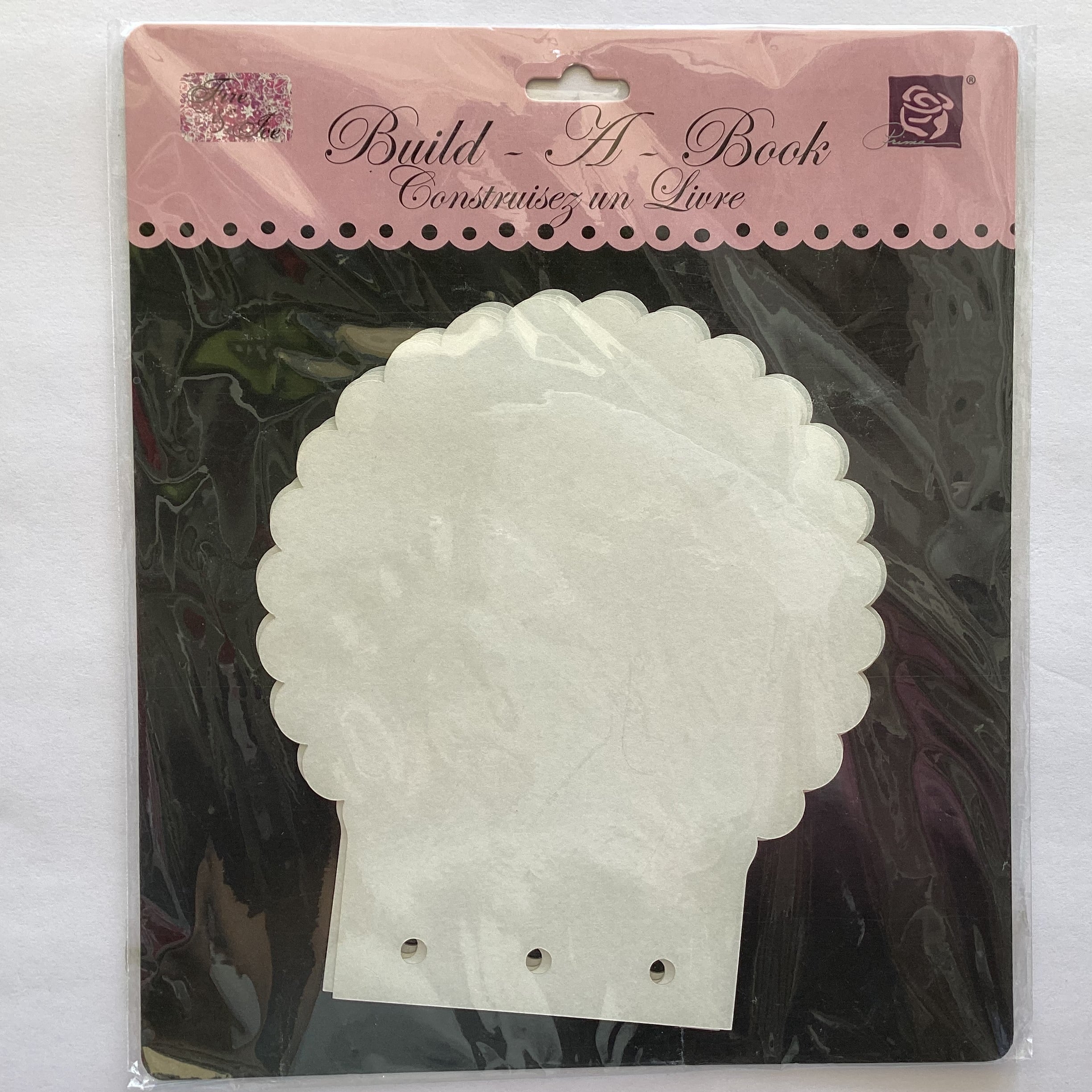 Prima Build A Book SCALLOP 4pc Clear Mini