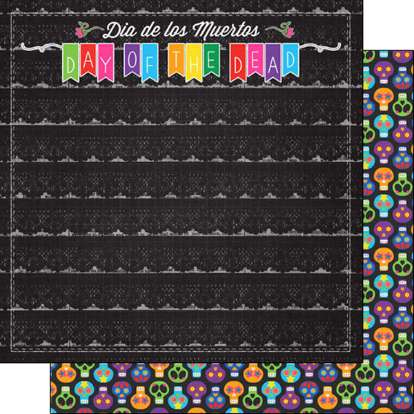 Scrapbook Customs DAY OF THE DEAD MEXICO Paper Pack 10pc