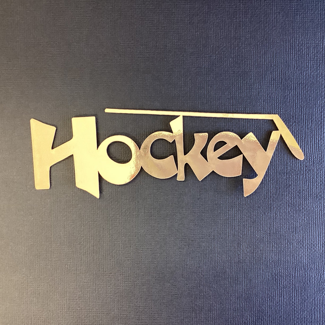 HOCKEY Title Laser Scrapbook Die Cut