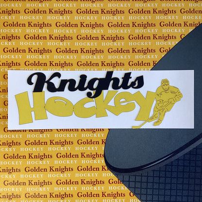 Golden KNIGHTS HOCKEY Sports Laser Cut