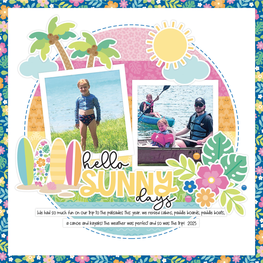 Doodlebug SUMMER FUN 12”X12” Paper Pack 13pc
