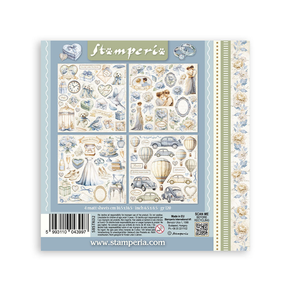 Stamperia TIMELESS Stickers 4 Sheets