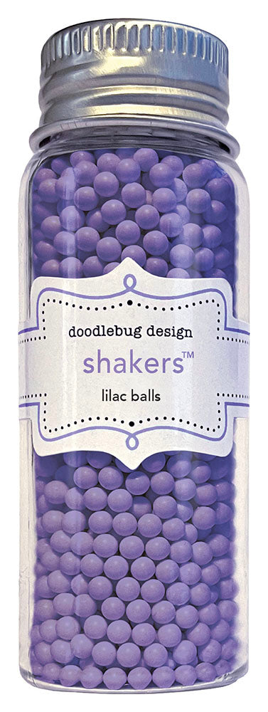 Doodlebug Monochromatic LILAC Balls Shakers