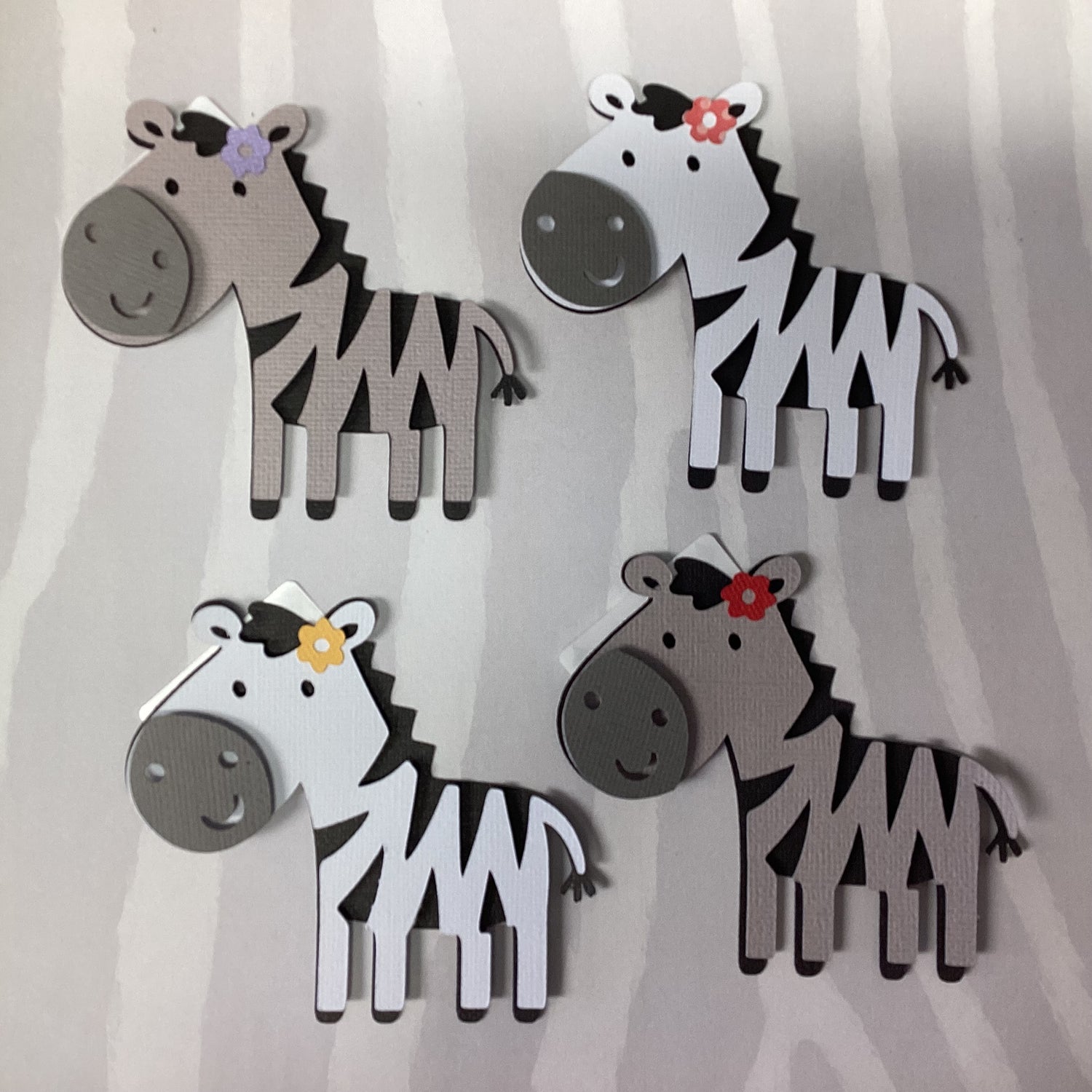 ZEBRA Diecut 3D Scrapbook Embellishment