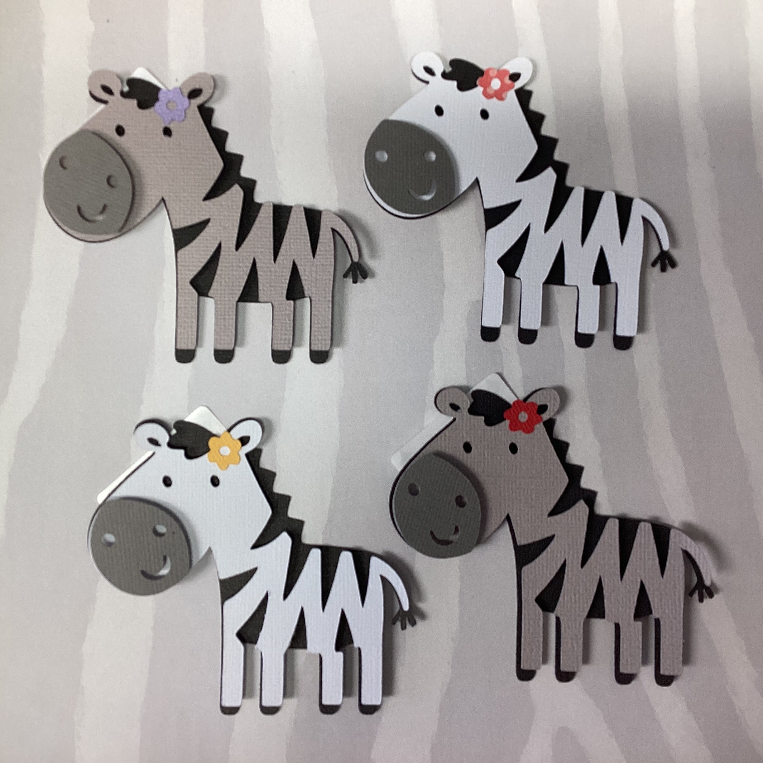 ZEBRA Diecut 3D Scrapbook Embellishment