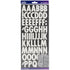 Sticko FUTURA REGULAR GLITTER Alphabet Stickers 112pc