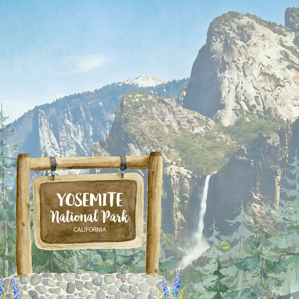 Yosemite Scrapbooking Paper